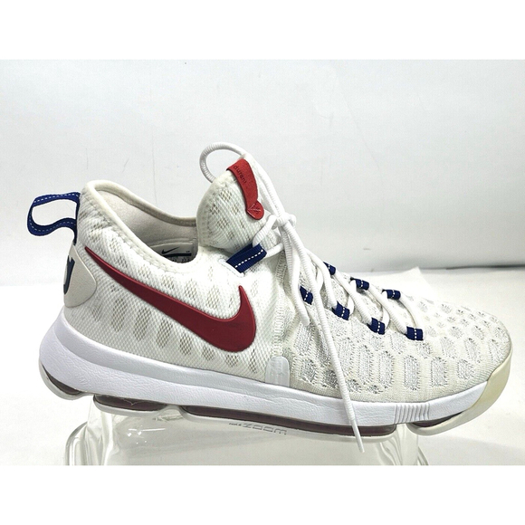 Nike KD9 Olympic Men's 9.5 US Shoes 843392-160 White Red Blue USA - Picture 16 of 16